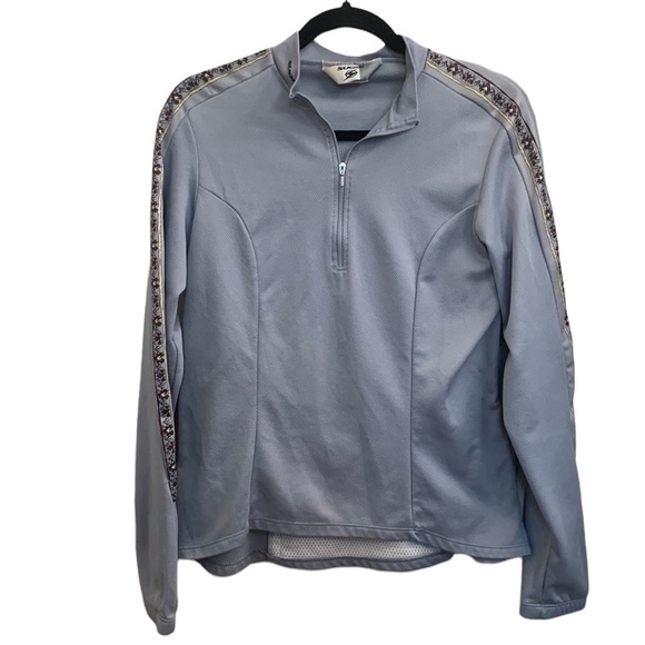 Sugoi Light Gray Womens Cycling Performance Jersey‎ 1/4 Zip Pullover Size L - Picture 2 of 8